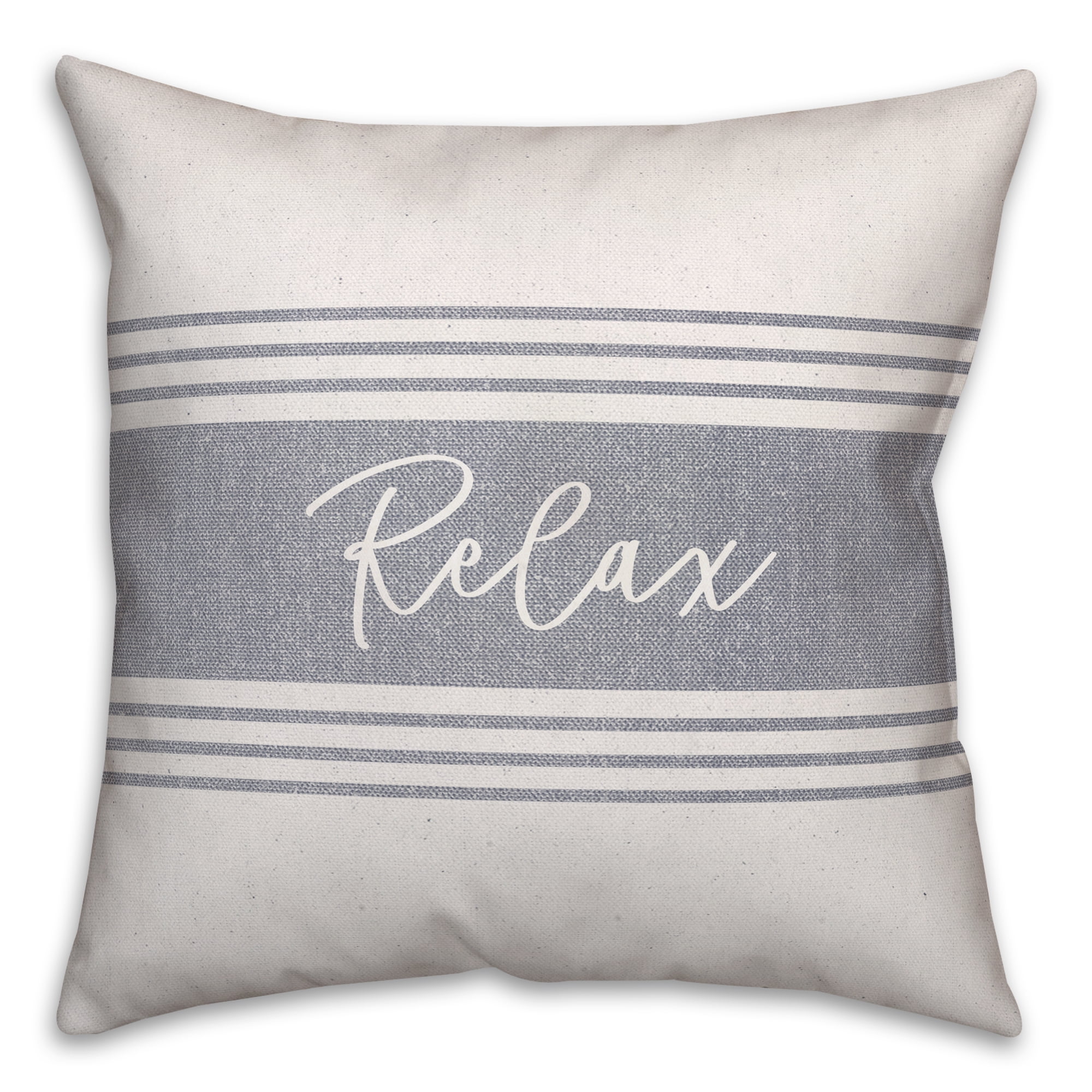 Creative Products Relax Linen Blue 18 x 18 Indoor / Outdoor Pillow
