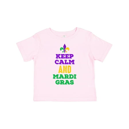 

Inktastic Keep Calm Mardi Gras Gift Toddler Toddler Girl T-Shirt