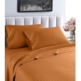 thumbnail image 2 of Regency Club Oxford 600 Thread Count 100% Cotton Solid Sheet Set (Queen, Spice), 2 of 4