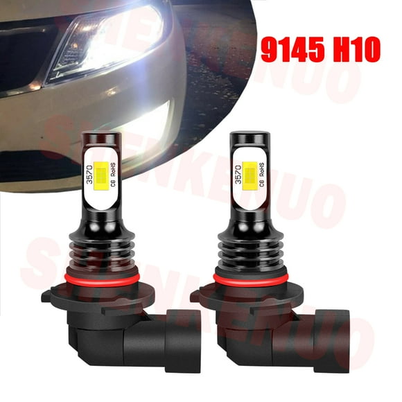 Ampoules LED 9145/H10 pour Jeep Patriot 2007 2008 2009 9140 Feux de Brouillard 2 Pcs