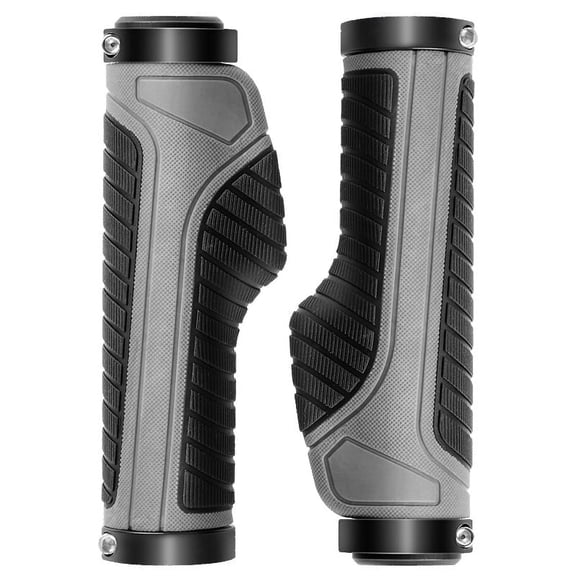 BOBILIFE - Bike Handlebar Grips, Ergonomic Shockproof Bicycle Handle Grip with Adjustable Aluminum Lock for Mountain Bike MTB BMX