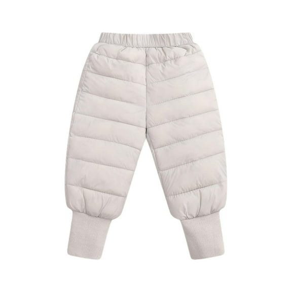 Krdevn Baby Boys Girls Down Snow Pants Windproof Warm Trousers Lightweight Winter Pants,18-24 Months