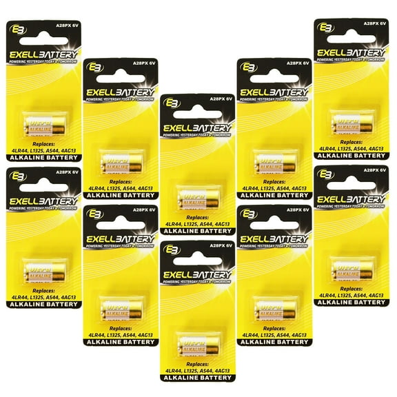 10x Alkaline 6V Battery Compatible with 4LR44 L1325 A544 4AG13 for LED Lights