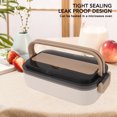 thumbnail image 4 of CHICIRIS Lunch Boxes, 700ml Stainless Steel Lunchbox With Chopsticks Spoon, Microwave Safe, Portable Single Layer Bento Boxes For Students, Office Workers, 4 of 8
