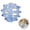 Blue, variant on Clear Glass Flower Frog for Vases, 2.4 Inch Hand Blown Irregular Twisted Floral Holder,Vase Insert,Modern Aesthetic Flower Arrangement Holder Art for Home Office Table Decor1