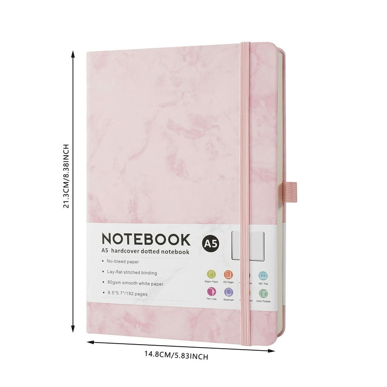 Mlife A5 Lined Journal Notebook,-360 Numbered Pages Thick Journal For Writing,10