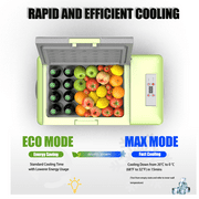 Alpicool Y16T Portable Freezer,12 Volt Car Refrigerator, 16 Quart (15 Liter) Fast Cooling 12V Car Fridge -4℉~68℉, Car Cooler, 12/24V DC and 100-240V AC for Outdoor, Camping, RV, Truck, Boat