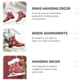 thumbnail image 4 of ORDDIART 2Pack Holiday Skates Ornament Wood For Family Christmas Festivities, 4 of 8