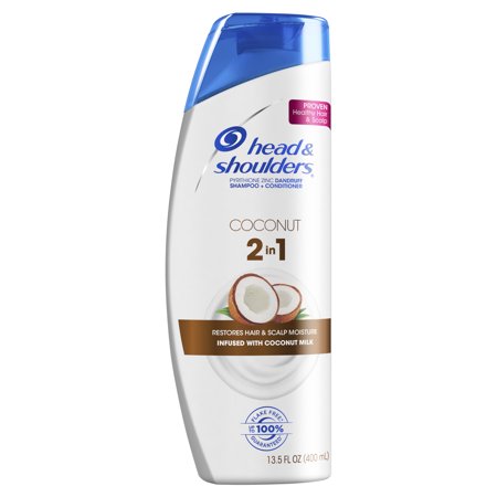 Head and Shoulders Coconut Daily-Use Anti-Dandruff 2 In 1 Shampoo and Conditioner, 13.5 fl (Best Reconstructing Shampoo And Conditioner)