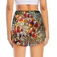 thumbnail image 4 of Uemuo Cute Anemone Fish Pattern Women's Athletic Shorts High Waisted Running Shorts with Liner Pockets Gym Elastic Workout Shorts-X-Large, 4 of 9
