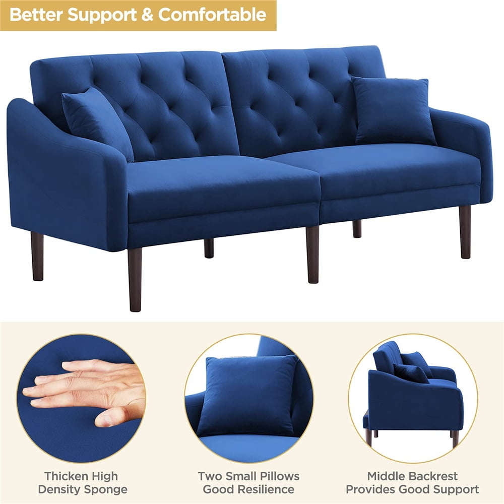 1/26迄 rikoao sofa navy Clearance! Navy Blue Couches and Sofas, Mid Century
