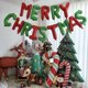thumbnail image 4 of Nuevo globo de aluminio con forma de árbol de Navidad en miniatura de Papá Noel de 16 pulgadas con letras de Feliz Navidad, decoración para fiestas y festivales, 4 of 5