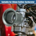 thumbnail image 3 of 55mm Velocity Stack Motorcycle Carburetor Air Filters Carb Funnel for Honda for Yamaha Titanium Tone, 3 of 6
