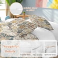 thumbnail image 3 of Farmhouse Morocco Bedding 3 Piece Duvet Cover Set Twin Size, Boho Abstract Shabby Texture Art Soft Microfiber Comforter Cover with Zipper Closure & Pillowcases, Wrinkle & FadeResistant Quilt Cover, 3 of 9