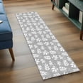 thumbnail image 3 of 2'x6' Rug Runners for Hallways Kitchen, Gray Leaves Non Slip Entryway Beside Floor Carpet Runner, Vintage Farmhouse Pastoral Aesthetic Plants Washable Laundry Room Bedroom Throw Rugs Mat, 3 of 8