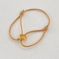 thumbnail image 2 of Pulsera de pareja de tres anillos sin costuras con cuerda roja de oro de la suerte, joyería de moda, regalo del día de San Valentín, 2 of 6