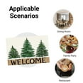 thumbnail image 5 of JOOCAR Welcome Pine Trees Design Linen Table Mats Set of 4 for Home Kitchen Table Decor 12x18 inch, 5 of 5