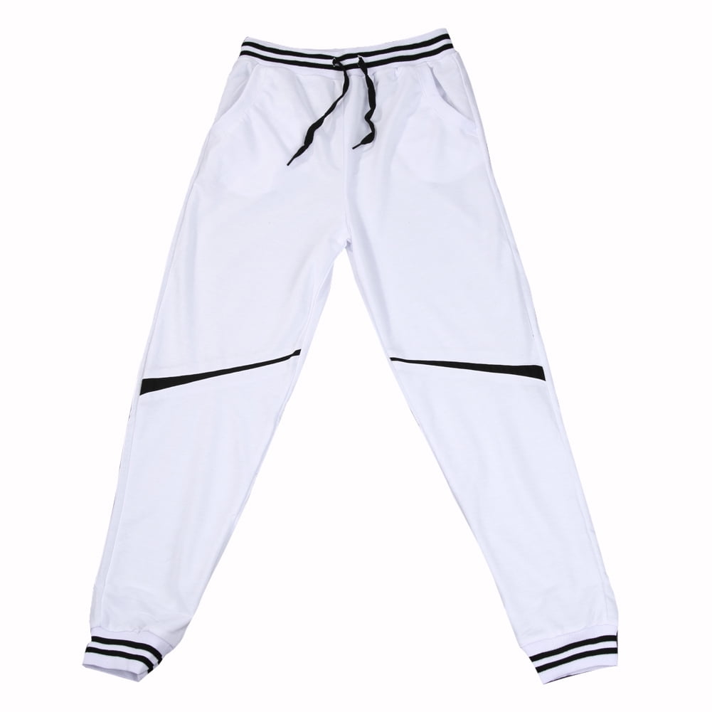 Mens Sports Jogger Dance Harem Pants Casual Sportwear Slacks Drawstring Trousers 