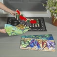 thumbnail image 6 of Evergreen Indoor Outdoor Doormat Bundle Set of 5 - Frame and 4 Welcome Seasonal Inserts Flipflops Fireflies Geraniums and Bicycle, 6 of 9