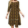 thumbnail image 1 of Rayures Marin avec Ancre Nœud Cœur Robe Évasée Design Mode Grande Taille Robe Ample Rayure Marin, 1 of 5