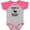 Baseball Heather and Hot Pink, variant on Inktastic Papa Hunting Buddy Bow Hunter Boys or Girls Baby Bodysuit