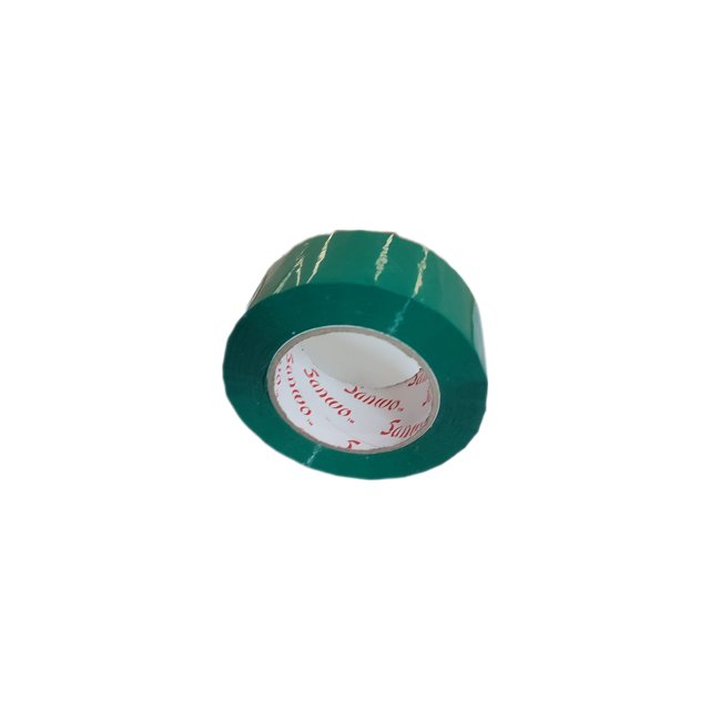 PAQUETE CON 12 CINTAS ADHESIVAS DE MARCAJE COLOR VERDE MARCA SANWO DE 48mmX150m SANWO VERDE
