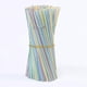 thumbnail image 5 of 300 Pieces Plastic Drinking Straws 8 Inches Long Multi-Colored Striped Bedable gx20241206261, 5 of 5