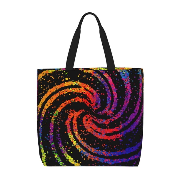 Easygdp A Bright Abstract Bolsa Tote para Mujer, Bolso de Hombro para Trabajo, Playa, Viajes, Compras y Supermercado