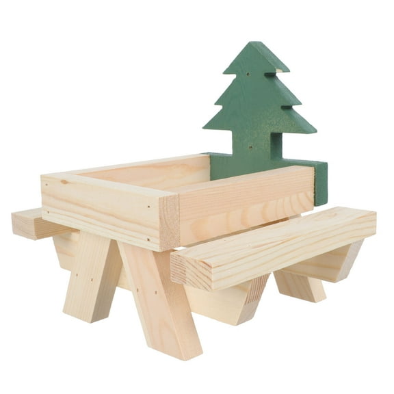 Soimiss 1Pcs Squirrel Feeder Squirrel Corn Holder Wood Natural Color for Outdoor Use