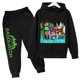 thumbnail image 2 of 2024 Nueva ropa para niños, conjunto de sudadera con capucha y pantalón, zapatillas deportivas, ropa deportiva para niños y niñas, otoño y primavera, 2 piezas, ropa para niñas pequeñas, 2 of 5