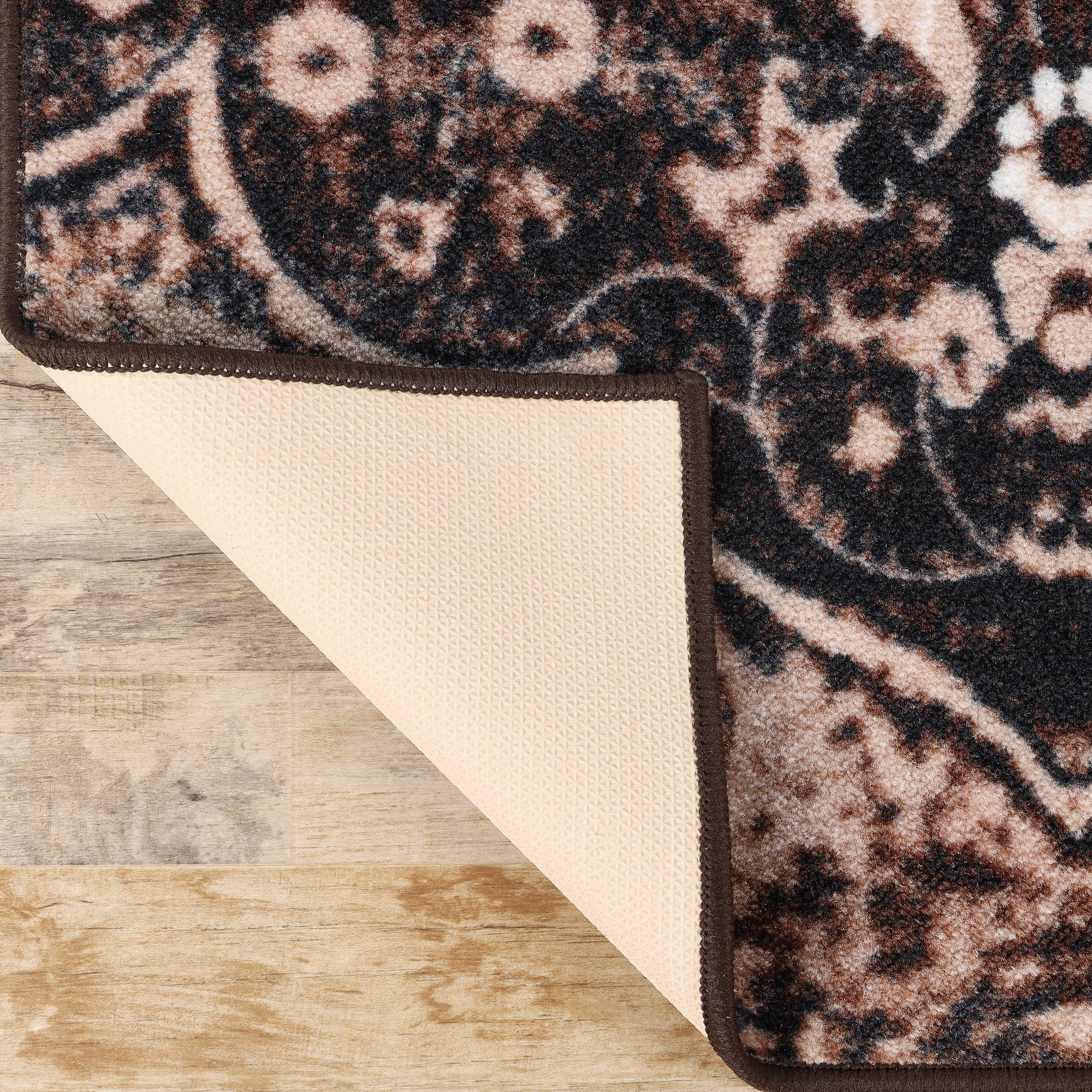 Superior Oswell Medallion Indoor Outdoor Area Rug, 4' x 6', Chocolate