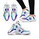 thumbnail image 1 of Zapatillas de deporte de malla con cordones de estilo moderno para mujer, zapatos planos con estampado de hojas de marihuana a la moda, calzado ligero para mujer, 1 of 6