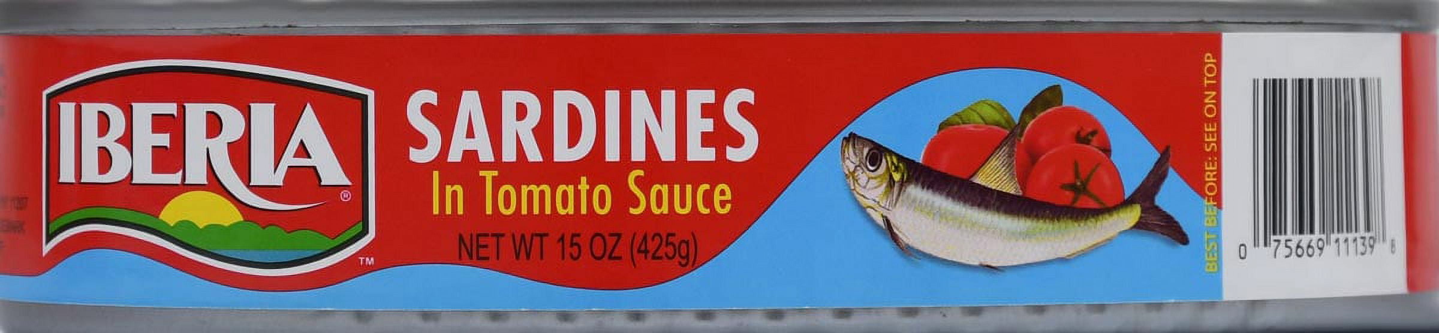 (5 pack) Iberia Oval Sardines in Tomato Sauce, Canned Seafood