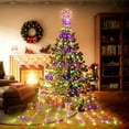 thumbnail image 3 of (Nuevo) Decoración navideña Luces de cadena al aire libre, 320 LED Cortina Luces de hadas Copos de nieve Luces colgantes del árbol de Navidad para vacaciones Boda Fiesta Jardín (Multicolor) esquí esquí Gafas de esquí, 3 of 5