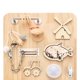 thumbnail image 2 of Tablero ocupado de madera Tablero sensorial Juguete para niños pequeños Juguetes de viaje Juguetes de aprendizaje preescolar, 2 of 3