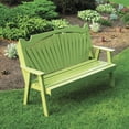 thumbnail image 1 of A &amp; L Furniture Yellow Pine Fanback Garden Bench, 1 of 1