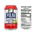 thumbnail image 2 of Polar Seltzer Water Cranberry Lime, 12 fl oz cans, 24 pack, 2 of 3