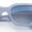 All Blue, variant on Womens Mod Bold Geometric Bevel Narrow Rectangle Minimal Plastic Sunglasses Black - Smoke