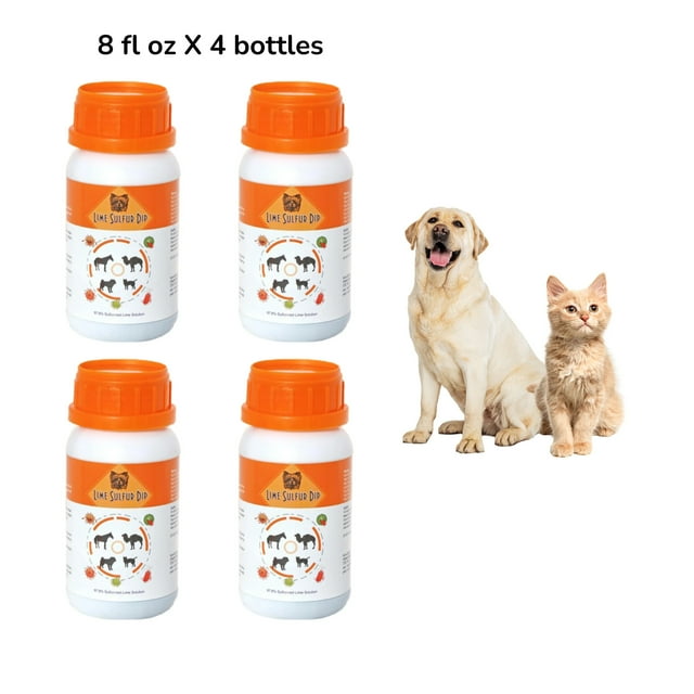 Healthy Paw Life: Baño de Azufre y Lima - Cuidado de Mascotas para la Piel Seca y con Picazón - Fórmula Extrafuerte - Solución Segura para Perros, Gatos, Cachorros, Gatitos y Caballos
