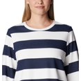 thumbnail image 4 of Columbia Women's Trek Seasonal Ft Graphic Crew, Collegiate Navy/Rugby Stripe, X-Large, 4 of 8