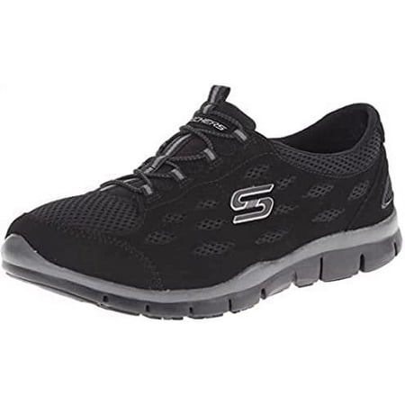 Women's Skechers Gratis Bungee Sneaker Going Places/Black 7 M
