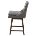 thumbnail image 4 of Kuka Home 26"H Modern Faux Leather Counter Stool in Gray, 4 of 11