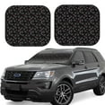 thumbnail image 2 of Picia Cool Skull Love 2 Piece Car Windshield Sun Shade Foldable | Foldable Sun Shield for Front Window Blocks UV Rays and Keeps Your Vehicle Cool-Large, 2 of 7