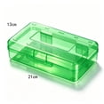 thumbnail image 3 of Pencil Box, Large Capacity Clear Pencil Case, 1 Pack Hard Pencil Case, Clear Crayon Box with Snap-tight Lid Stackable Design, Plastic Storage Box for Office Supplies, 3 of 8
