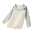 thumbnail image 2 of Spazoro Girls UPF 50+ Sun Protection Jacket, Lightweight Hooded Zip Up Quick Dry Breathable Fashion Clothes for Outdoor Blue Size 9-10, 2 of 7