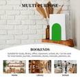 thumbnail image 7 of Sikiie Green Bookends 1 Pair, Wood Bookends for Shelves, Book Ends for Shelves, Book Shelf Holder for Home Office, 7 of 7