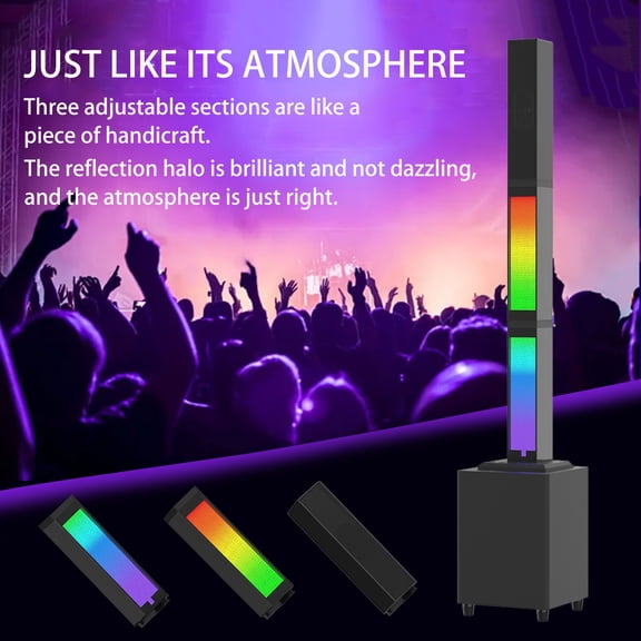 2.1 Subwoofer RGB Detachable TWS Wireless Karaoke Home Theater Bluetooth Speaker