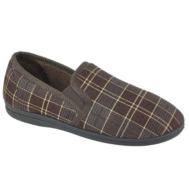 Teenager sød Ny ankomst Sleepers Mens Dale Checked Slippers - Walmart.com