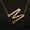 M, variant on 26 Alphabet Initial Necklace for Women - Versatile Silver Alloy Choker