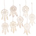 thumbnail image 2 of 8pcs Wooden Dreamcatcher Decoration Blank Wood Hanging Dream Catcher Paintable Unfinished Wood Pendant, 2 of 6